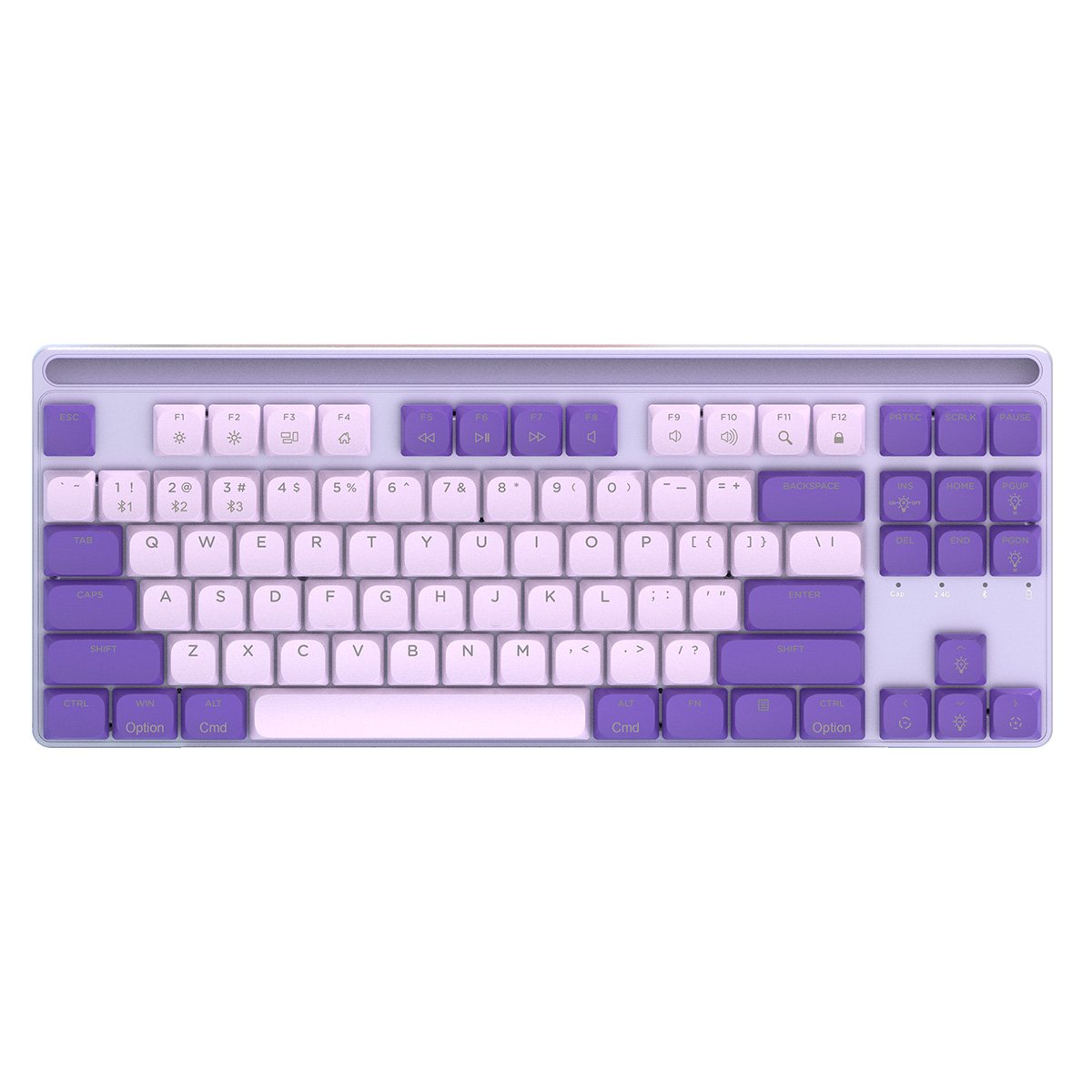 High Quality Low Profile TKL Mechanical Keyboard 2.4G BT USB-C Tri-mode Teclado Inalambrico High Polling Rate Gaming Keyboard
