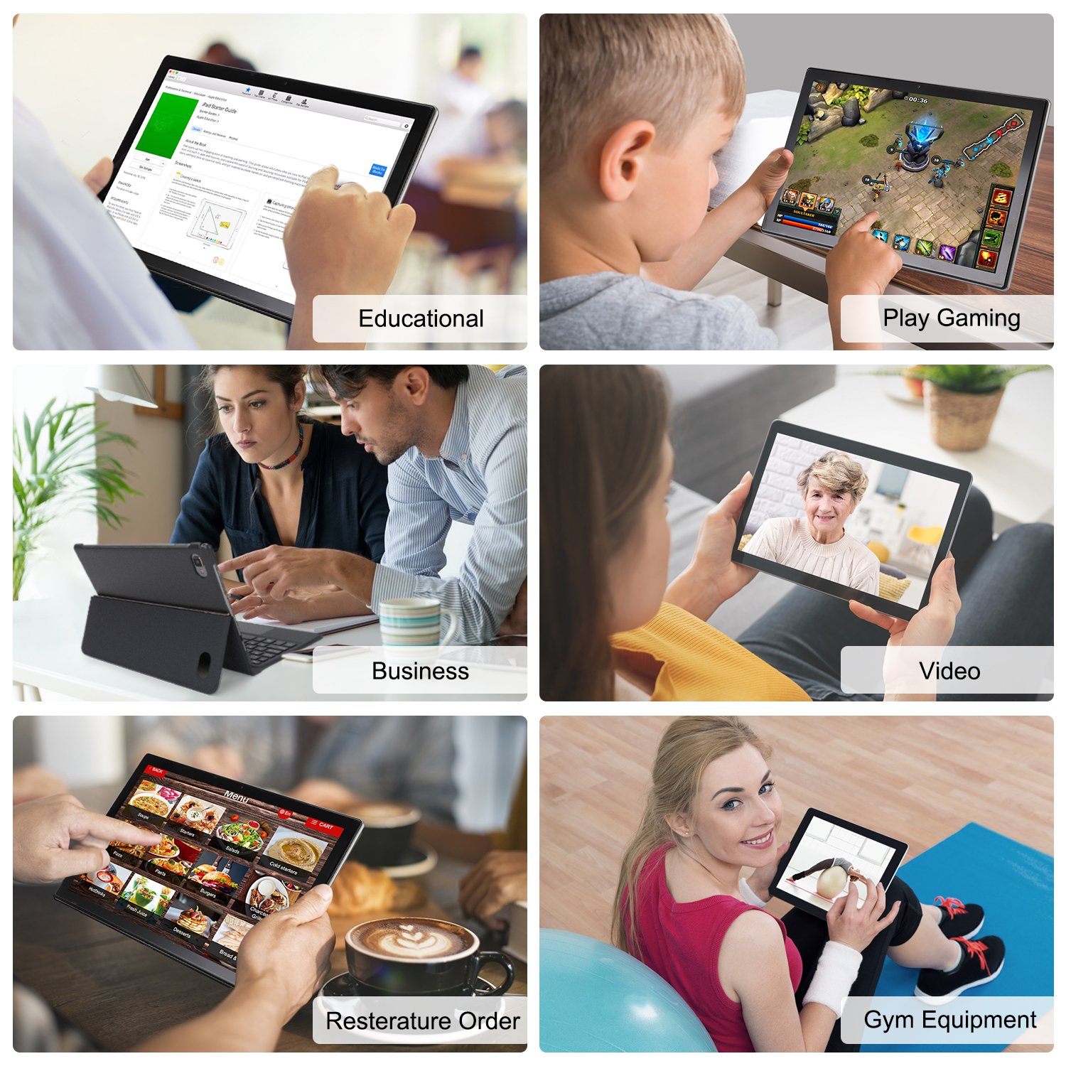Veidoo New Product 10.1 Inch Android 10 4G LTE Tablet With Touchpad Leather Cover Keyboard Tablet PC