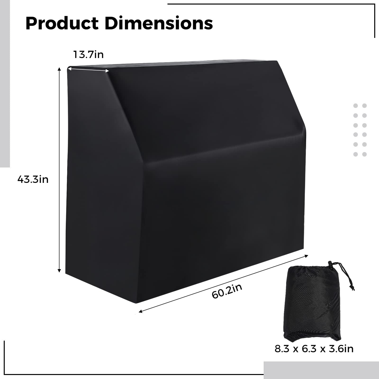 High Quality Piano Full Cover Dustproof Waterproof Silver Coated Oxford Fabric Piano Protective Cover