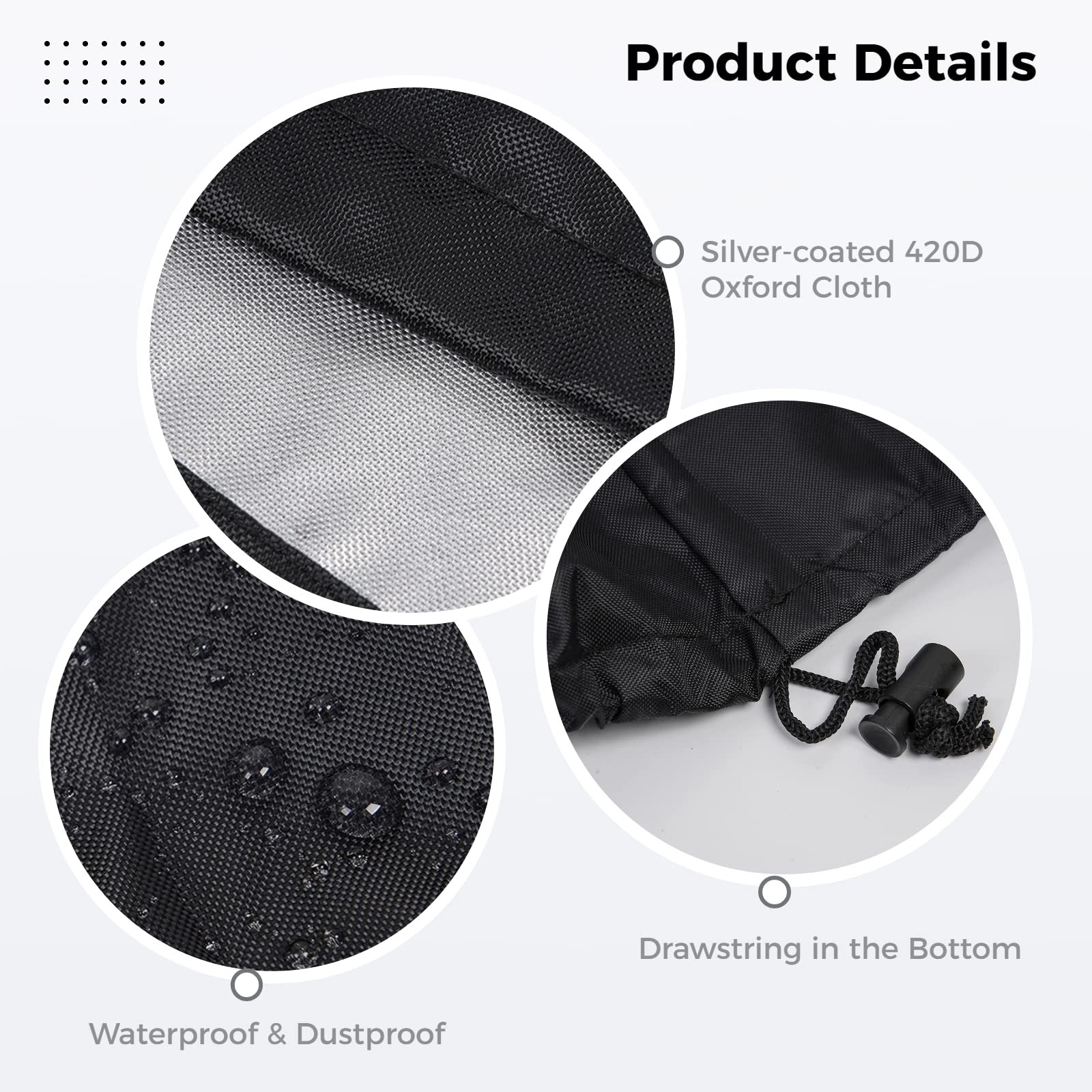 High Quality Piano Full Cover Dustproof Waterproof Silver Coated Oxford Fabric Piano Protective Cover