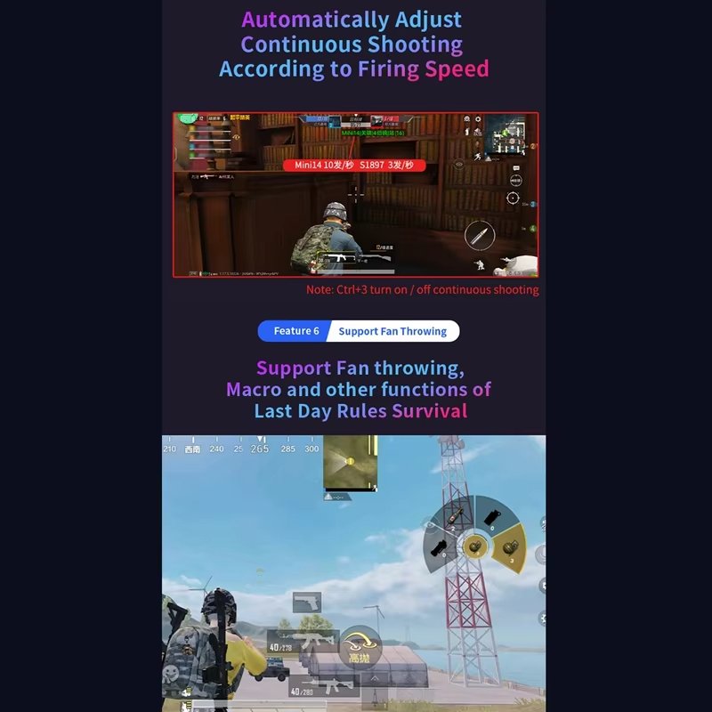 Mouse And Keyboard Converter Adapter M16 For PUBG Mobile Game BT5.1 Auxiliary Controller For Android Iphone