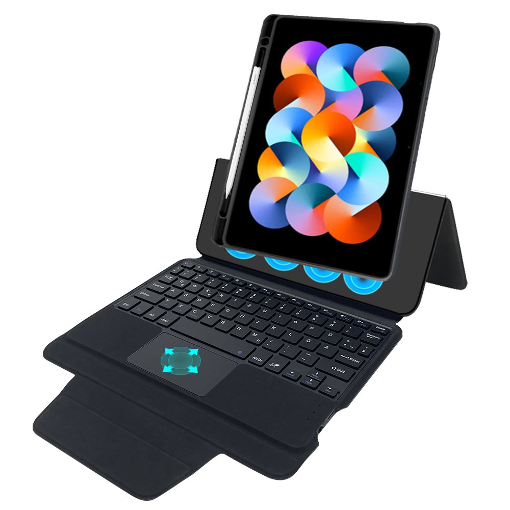 Integrated Wireless Keyboard case Magnetic For Xiaomi Redmi 10.6 touchpad wireless keyboard cover with pencil holder