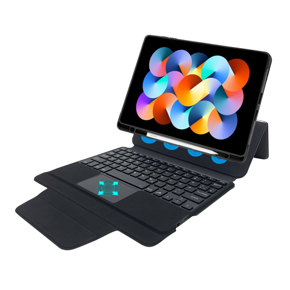 Integrated Wireless Keyboard case Magnetic For Xiaomi Redmi 10.6 touchpad wireless keyboard cover with pencil holder