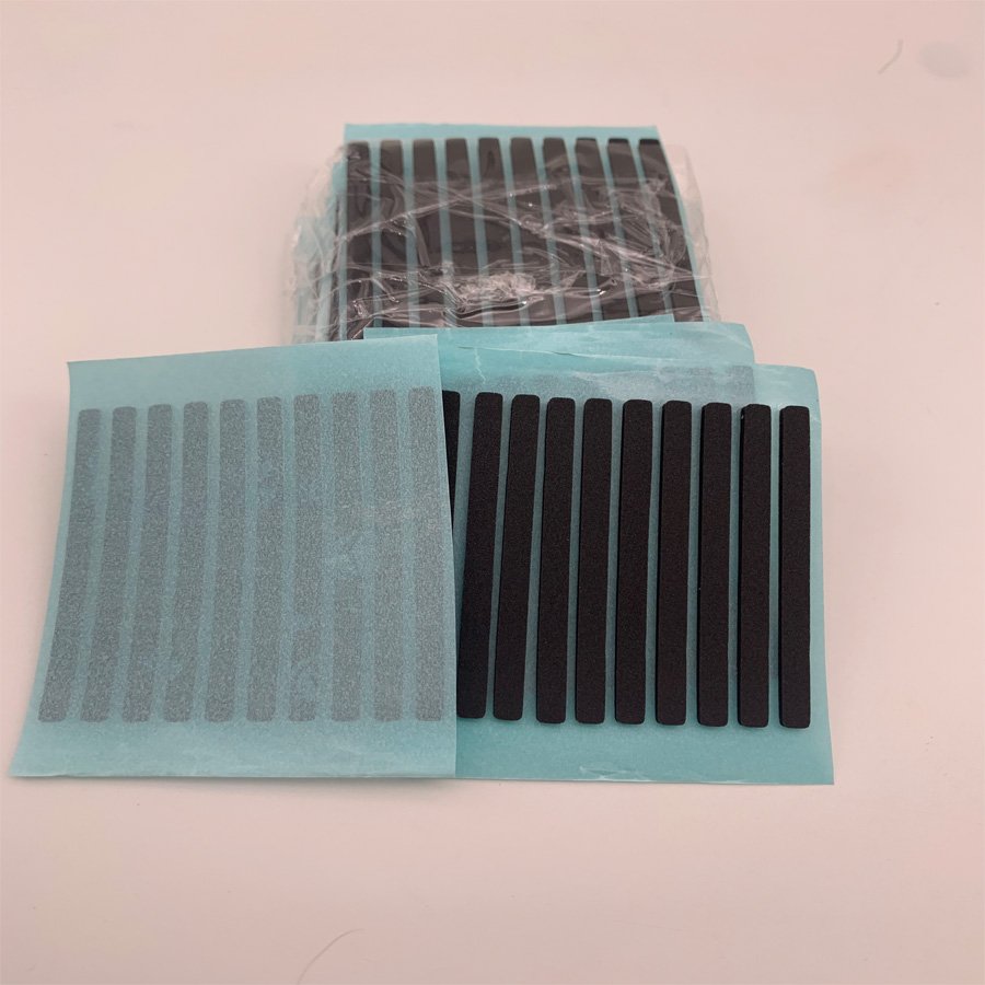Black Japan Rogers 0.5mm 1.5mm 2mm 6mm Rogers Poron Strip Die Cutting Custom Keyboard Keys Switch Gasket New Rogers Poron Foam