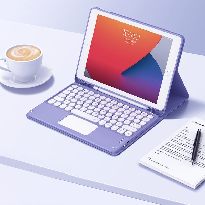 Portable PU Leather TPU Keyboard Case with trackpad For ipad 10th generation 10.9 2022 (Keyboard need buy seperately)