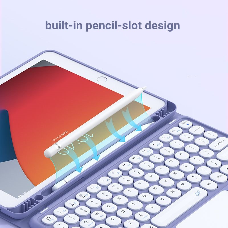 Portable PU Leather TPU Keyboard Case with trackpad For ipad 10th generation 10.9 2022 (Keyboard need buy seperately)