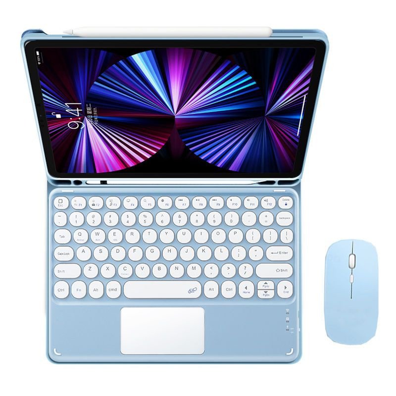 Portable PU Leather TPU Keyboard Case with trackpad For ipad 10th generation 10.9 2022 (Keyboard need buy seperately)