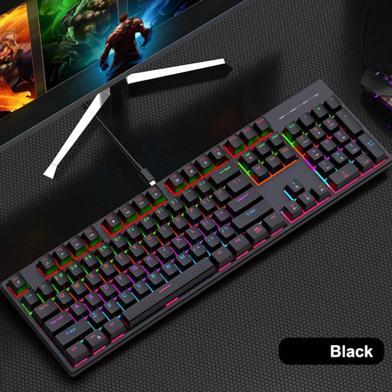 Multi-function Digital For 104 Keys Mechanical Switch Mechanical Gaming White Keyboards