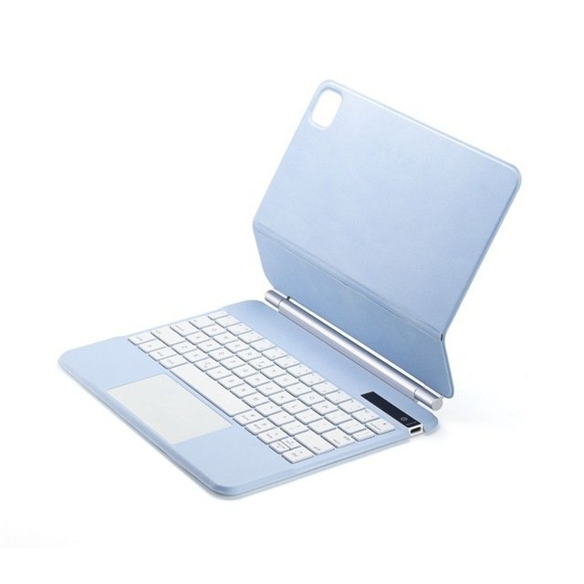 Slim Bluetooth 5.1 wireless PU leather keyboard cover cases with touchpad magic keyboard for for ipad pro 11 air 4 5arabic