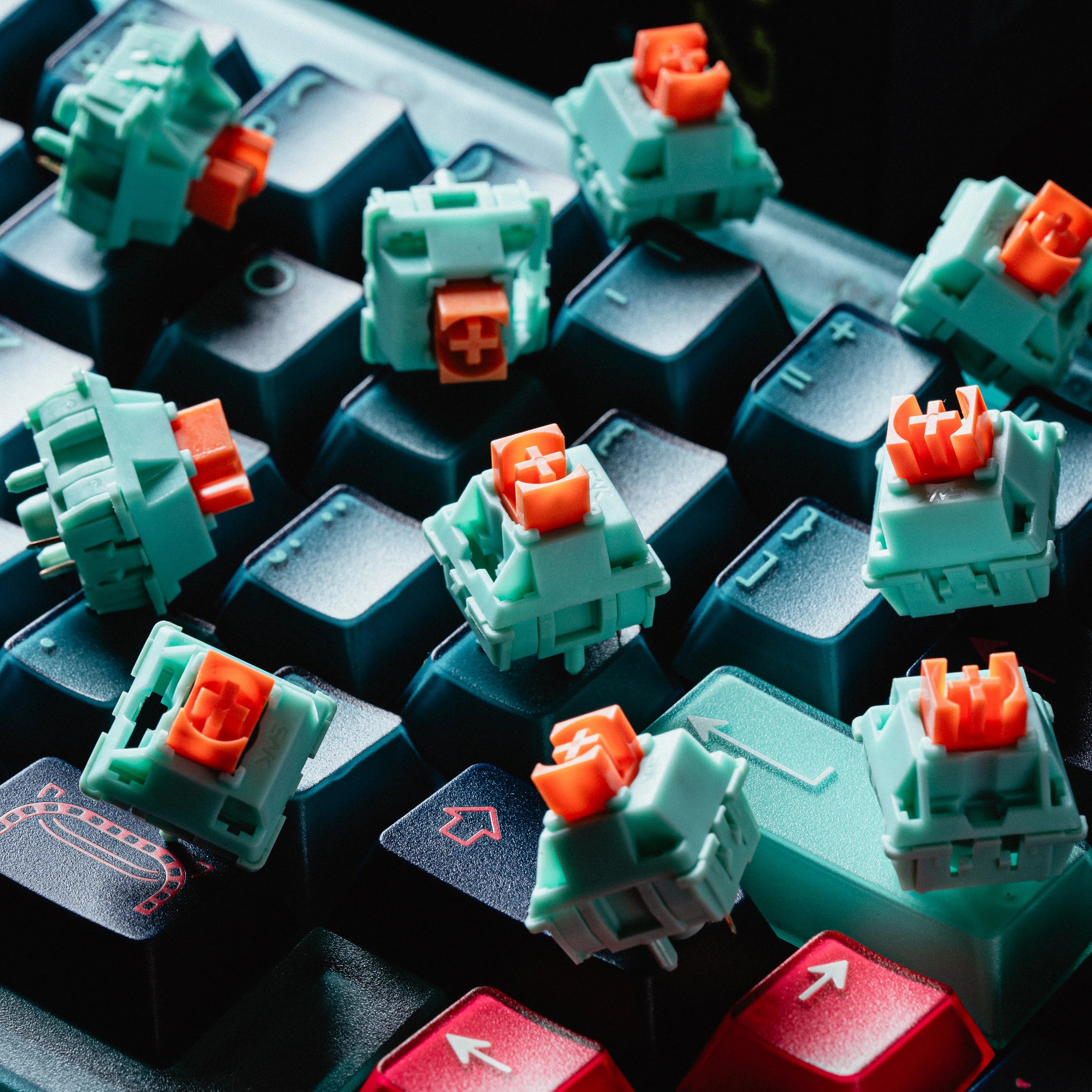 SW X Captain Sterling SWK Dragon Ghost Linear Switch Mechanical Keyboard customized mechanical keyboard switch