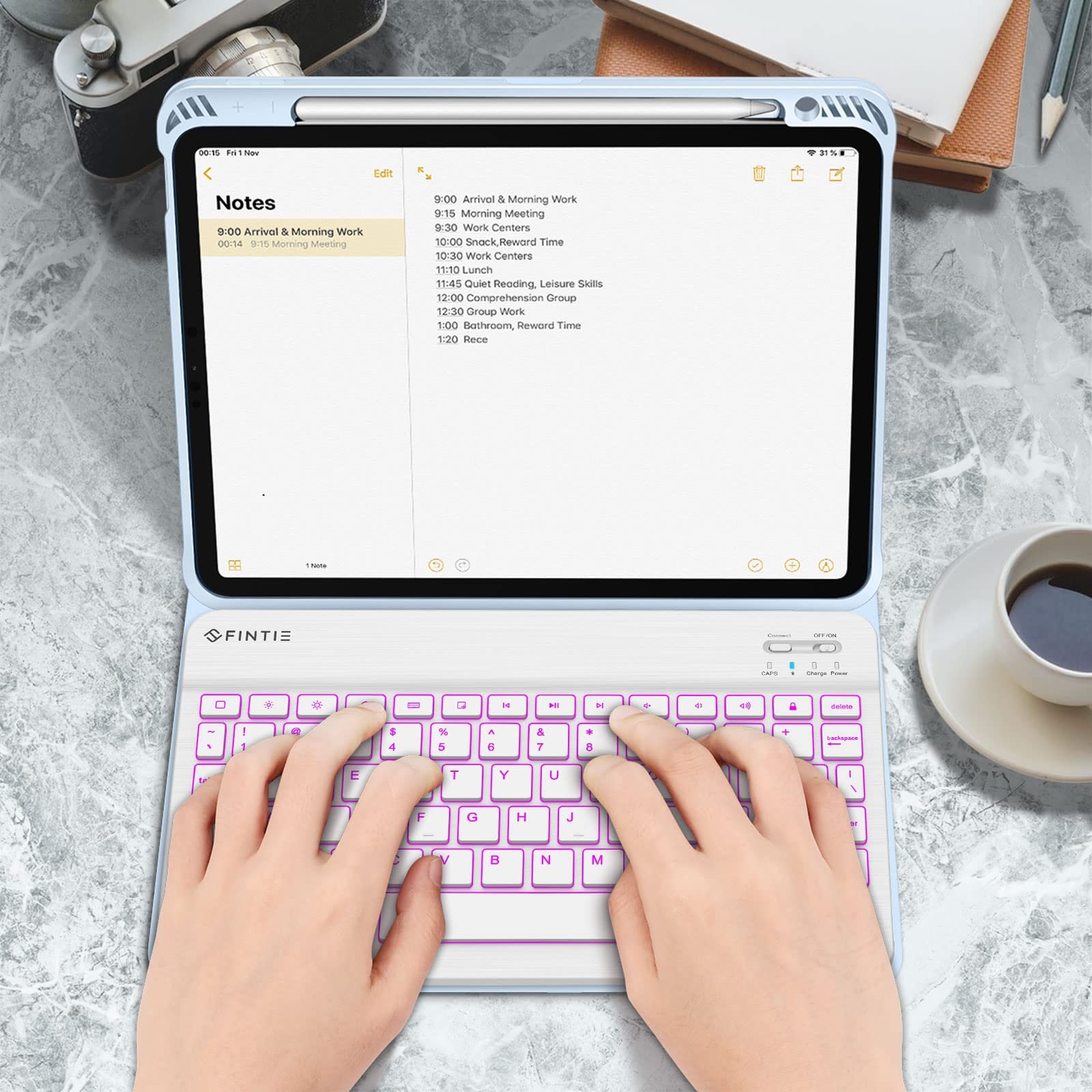 Mini Colorful Universal Multi-language Learning Office Portable Wireless Keyboard Case For Ipad 2022 10th Gen Keyboard Cover