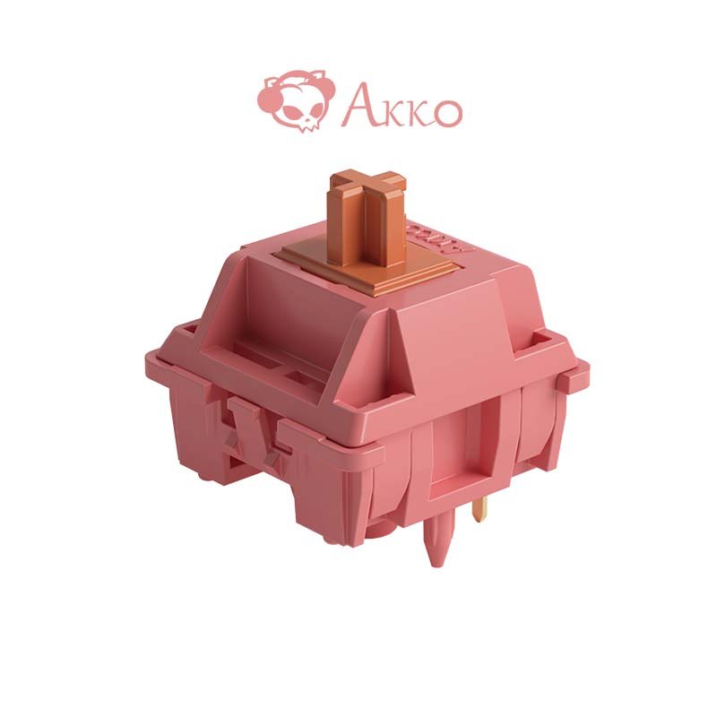 AKKO Rosewood Switch 45PCS Low-Pitched Linear Switches Pre Lubed Keyboard Axis