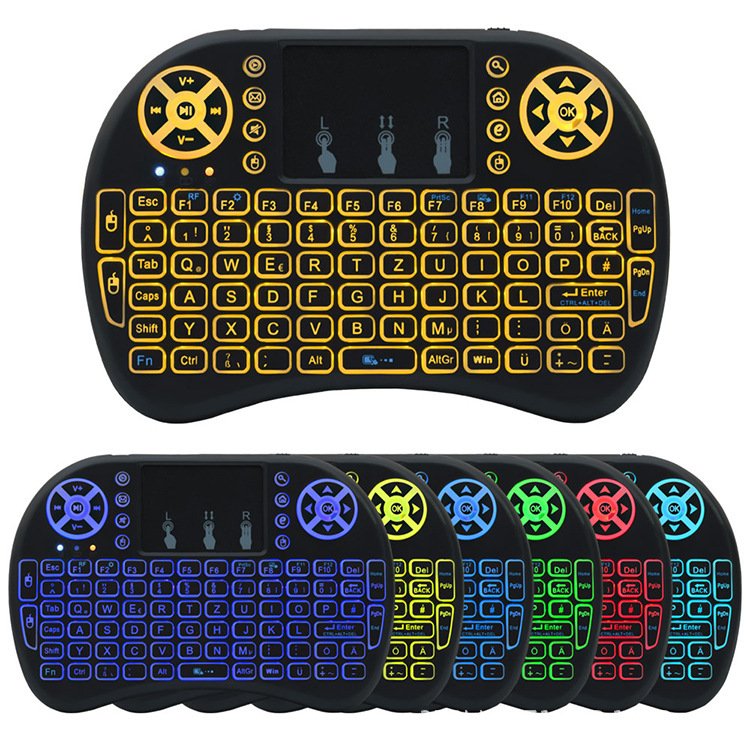 2024 Popular 7 Colors Switching 2.4G Sky Flying Rat Laptop Smart Voice Remote Control Mouse Keyboard