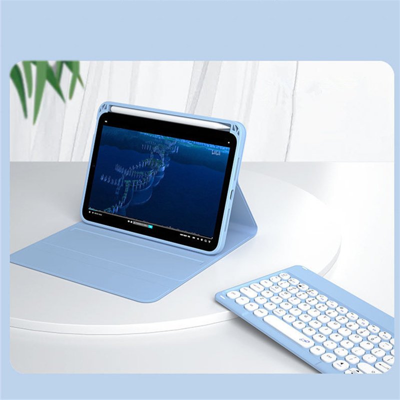 For ipad 7th 8th 9th Gen 10.2 pro 10.5 air 3 Wireless Detachable Keyboard directly charge Pencil Holder Magnetic Case Cover