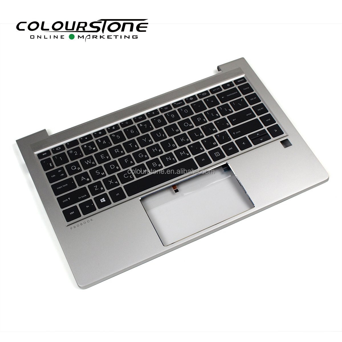 New Backlight Russian Probook 450 G8 Laptop Silver With Black Frame No Touchpad C cover Laptop Keyboard