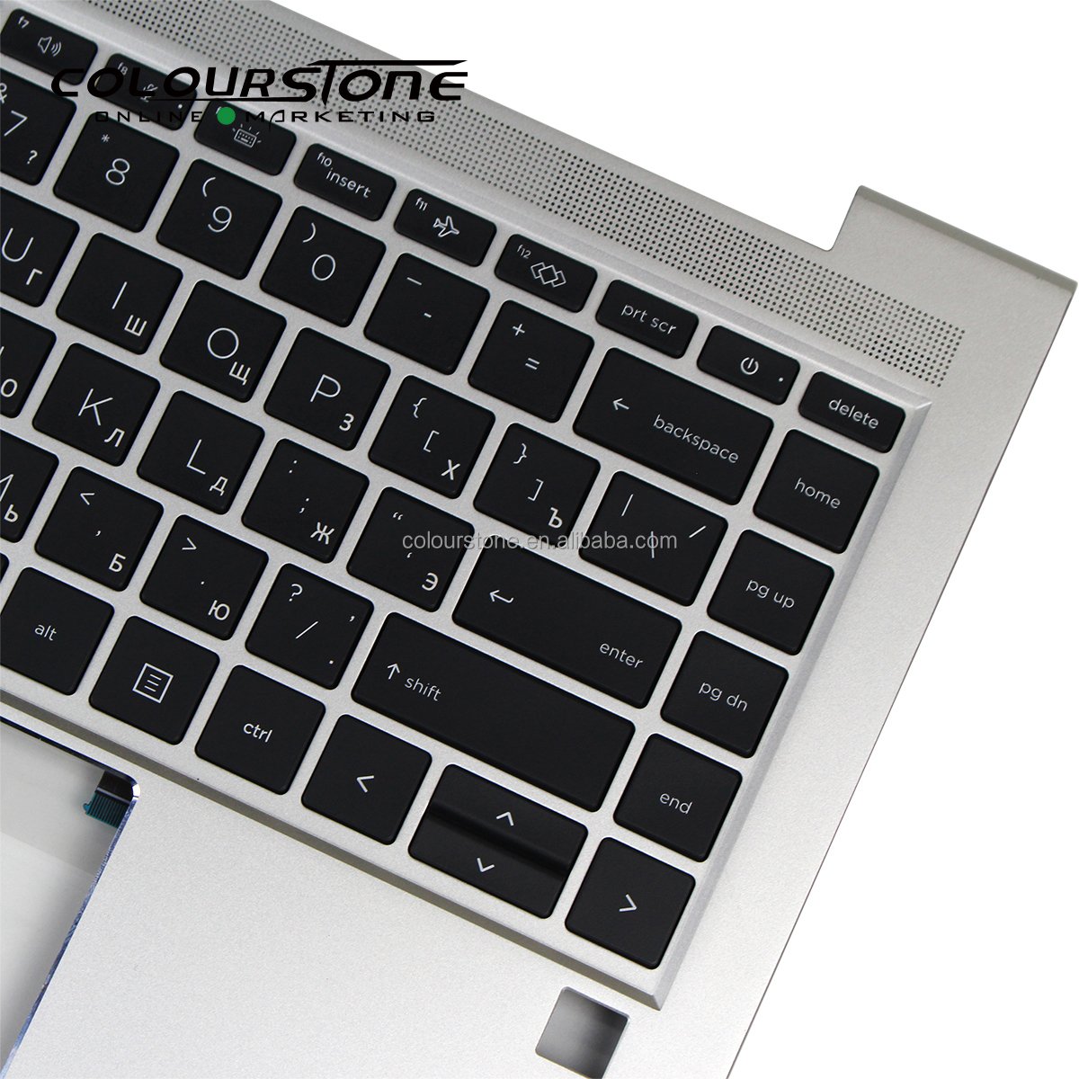 New Backlight Russian Probook 450 G8 Laptop Silver With Black Frame No Touchpad C cover Laptop Keyboard