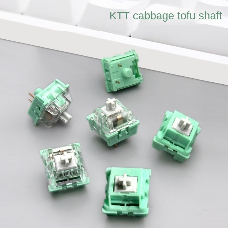 Wholesale of spot goods KTT Kangtengte cabbage tofu shaft hifi mahjong sound mechanical keyboard thick run switch