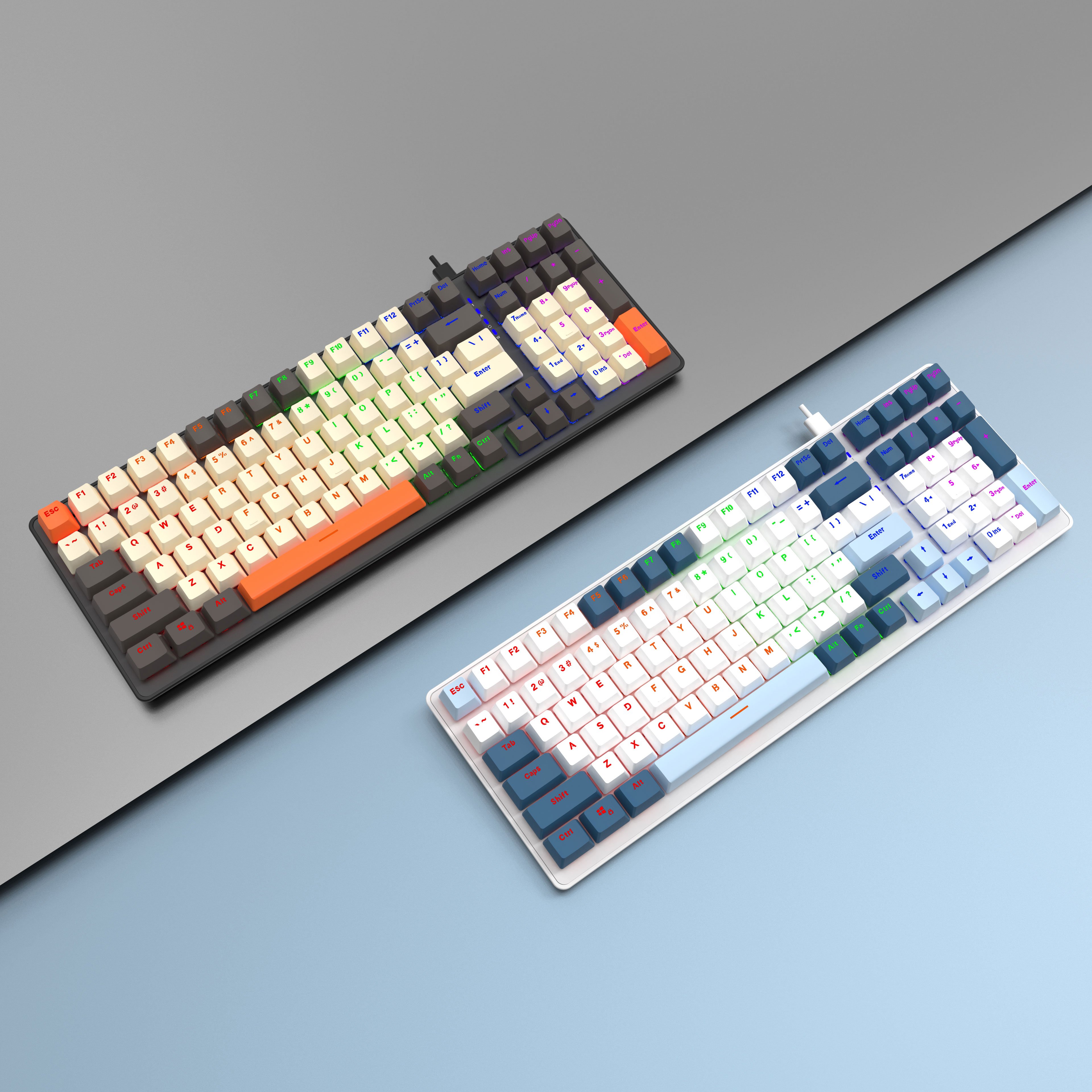 GK98 Wireless Mechanical Keyboard Hot Swappable Custom Keyboard RGB Backlit