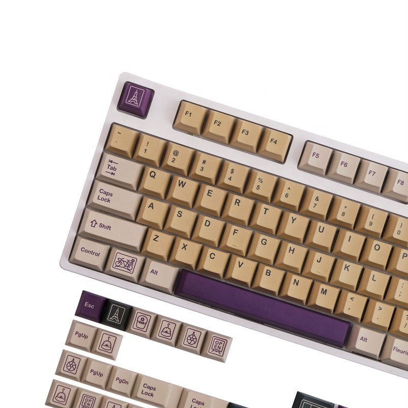 Japanese GMK Fleuriste Keycaps 142 keys Cherry Profile PBT Dye Subbed Keycap For Mechanical Keyboard With MX Switch