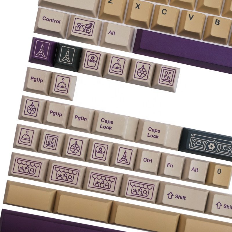 Japanese GMK Fleuriste Keycaps 142 keys Cherry Profile PBT Dye Subbed Keycap For Mechanical Keyboard With MX Switch