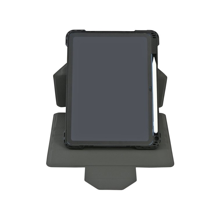 Rugged PU leather folio case with bluetooth touch pad keyboard shockproof 360 degree rotating cover for iPad 10.9" 10G 10th gen