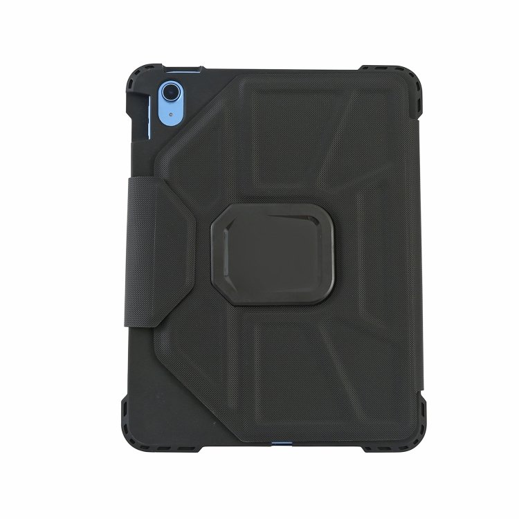 Rugged PU leather folio case with bluetooth touch pad keyboard shockproof 360 degree rotating cover for iPad 10.9" 10G 10th gen
