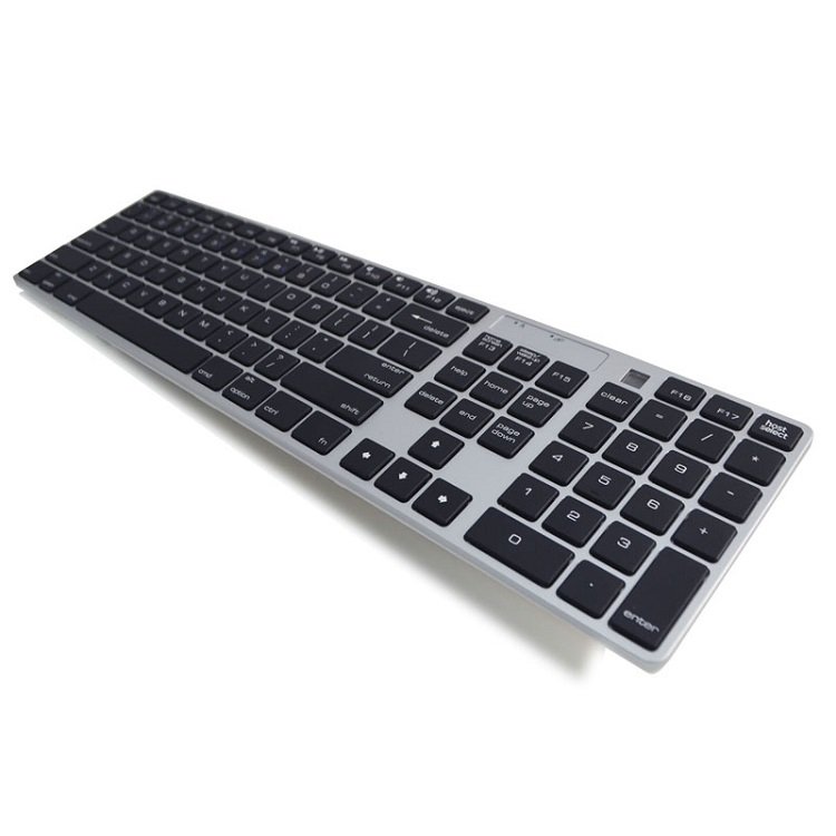 Factory Direct Multi Device Bluetooth Wireless Full Size Keyboard with Numpad and Silicone Cover