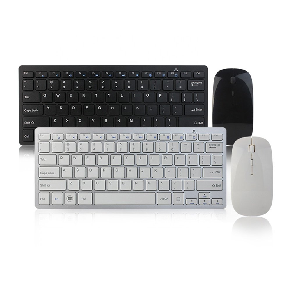 Portable ultra thin Keyboard And Mouse For Office And Home Travel white Wireless Keyboard And Mouse Combo Set