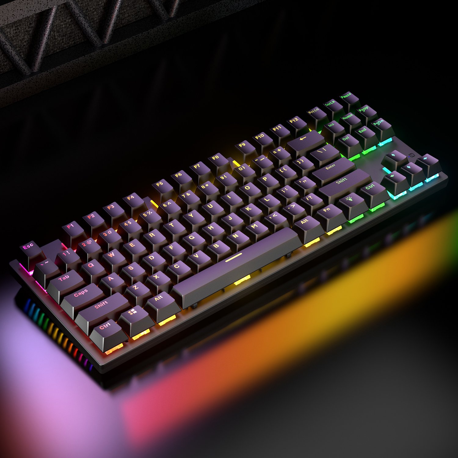 SAMA 75 Percent Best Mechanical Keyboard 87 Keys RGB Backlit Compact Laptop PC PS4 PS5 X-box Gamer Wired Gaming Keyboard