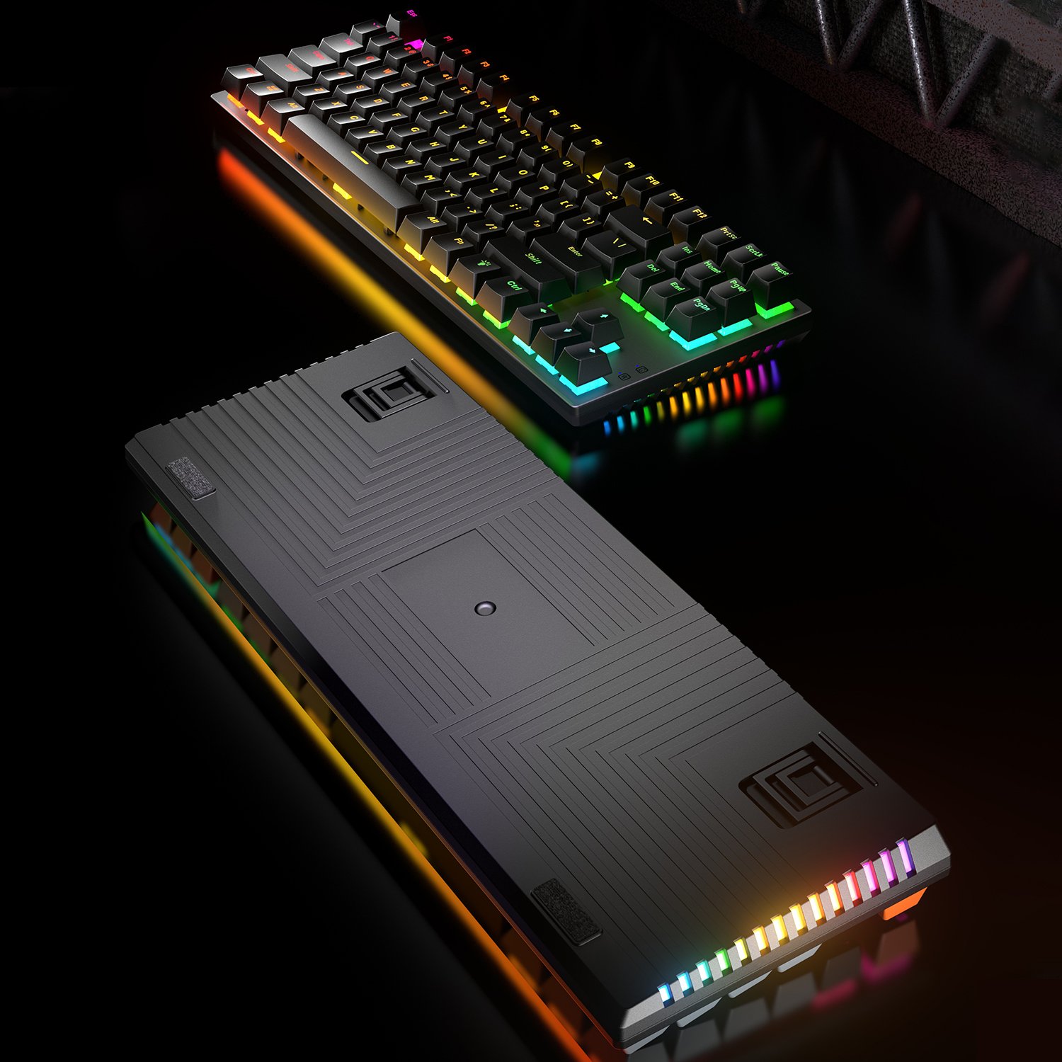 SAMA 75 Percent Best Mechanical Keyboard 87 Keys RGB Backlit Compact Laptop PC PS4 PS5 X-box Gamer Wired Gaming Keyboard