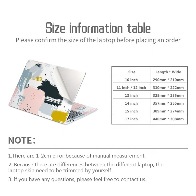 Colorful Laptop skin decal notebook sticker for Apple Macbook Pro Air 11 13 15 Retina 2018 air keyboard Protective Cover Sticker