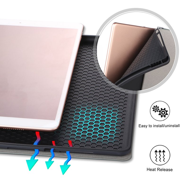 universal ultra thin wireless keyboard tablet cover case for ipad Pro 10.5 with pencil holder