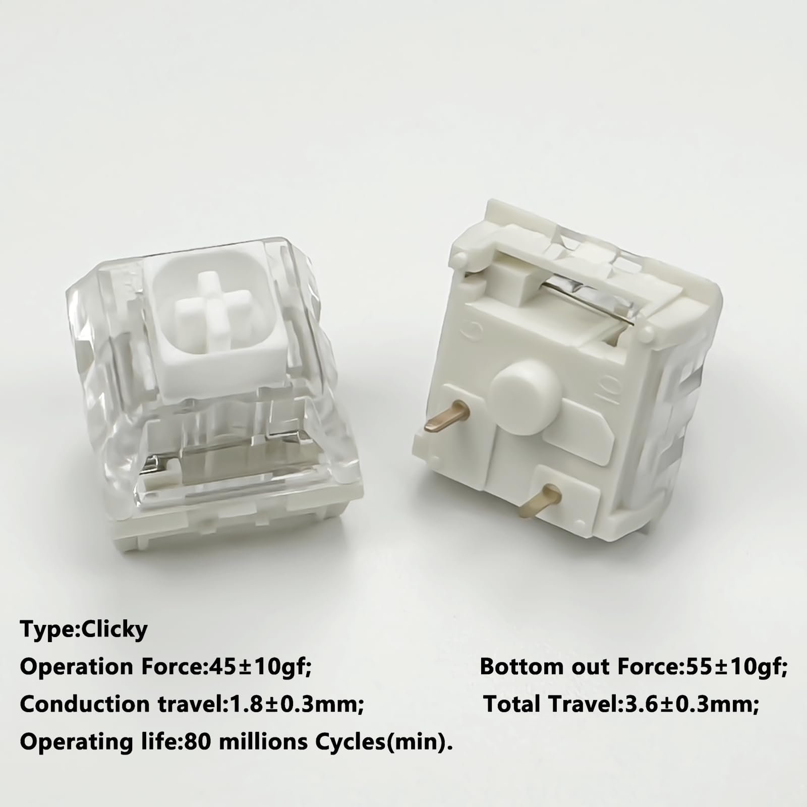Kailh Box White Mechanical Keyboard Switches