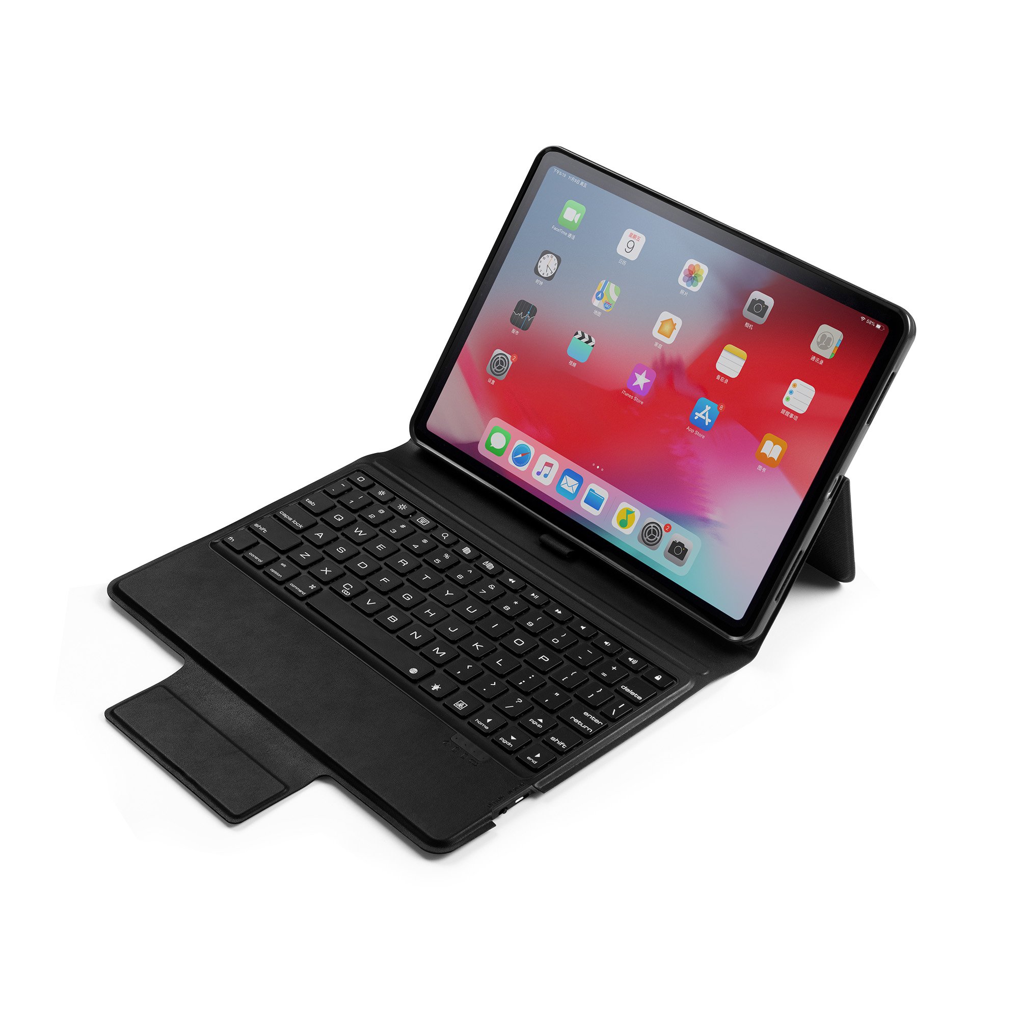 Best leather case design for wireless bluetooth keyboard cover for tablet Ipad Pro 11 inch