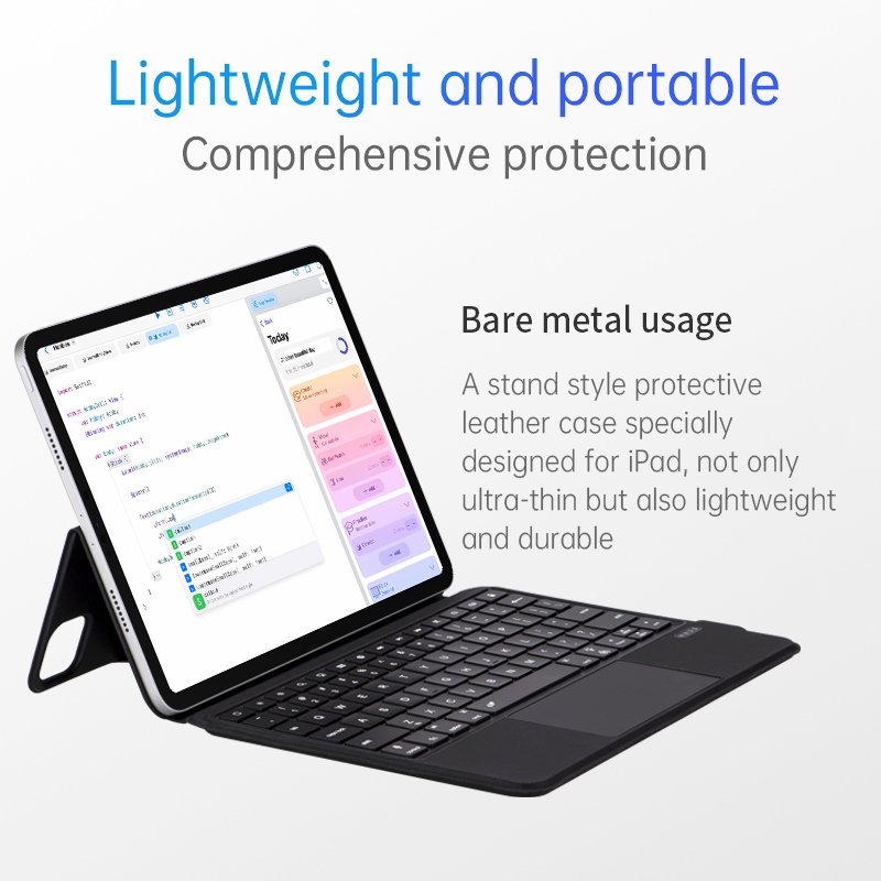 360 Rotation Case Blue tooth Keyboard Case for iPad Air6 2024 Pro11 touchpad backlit keyboard Air5 10.9