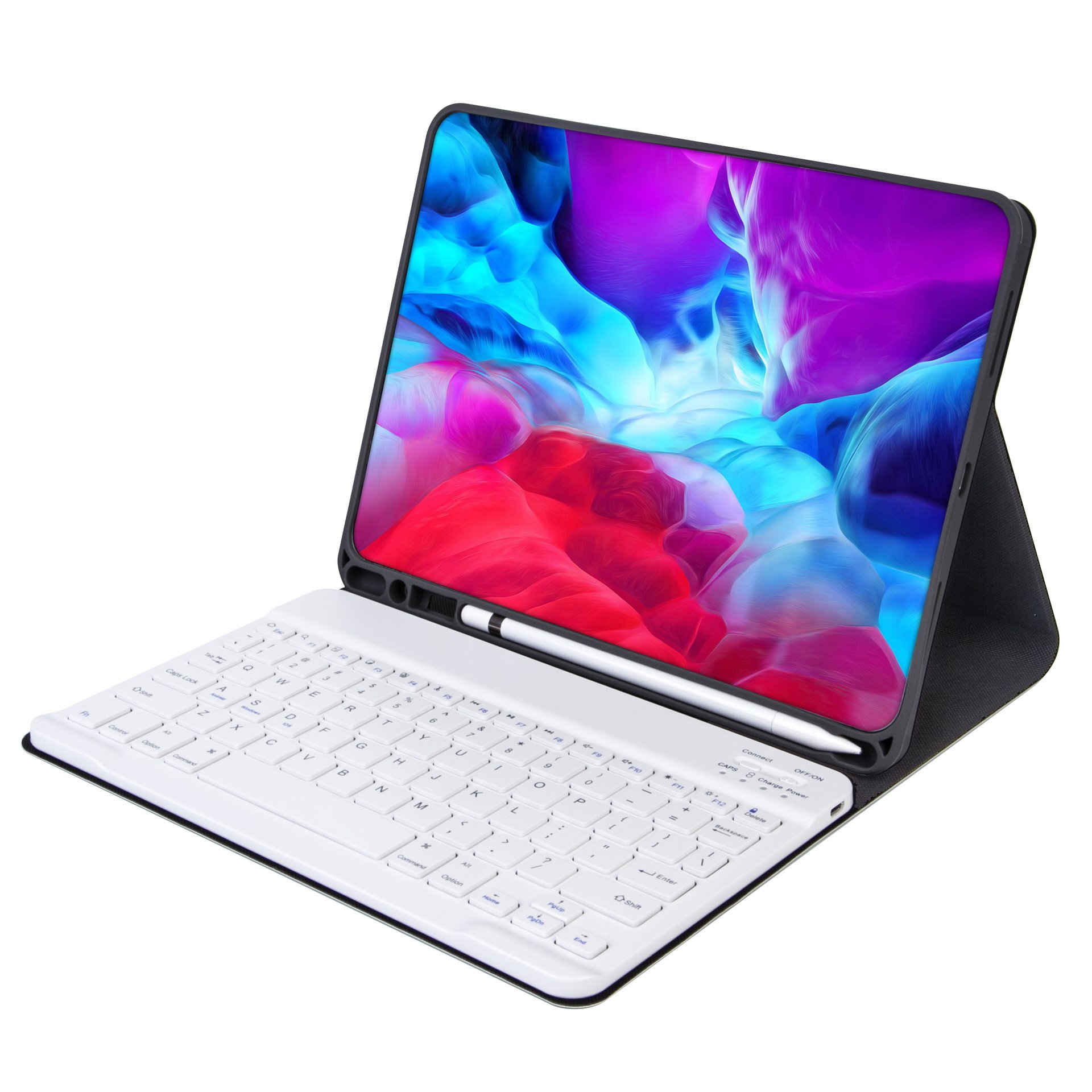 PU leather Magic Smart Tablet PC Adjustable Stand Holder Wireless Keyboard Cover Case for iPad Pro 12.9