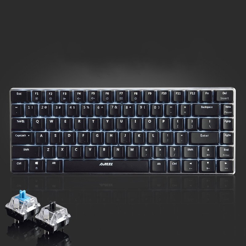 N-key rollover Blue switch Mechanical Keyboard 82 keys Black Switch Gaming Mechanical Keyboard