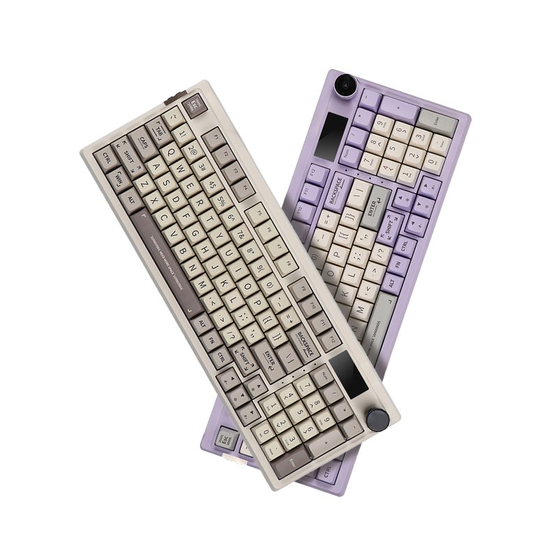 With Display 94 Keys In Line With Human Physics Bluetooth Multi Mode Can Be Customized RGB Hot Swappable Mechanical Keyboard