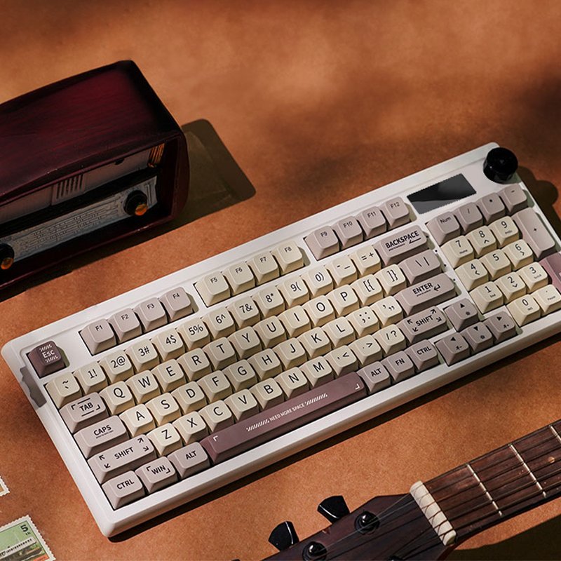 With Display 94 Keys In Line With Human Physics Bluetooth Multi Mode Can Be Customized RGB Hot Swappable Mechanical Keyboard