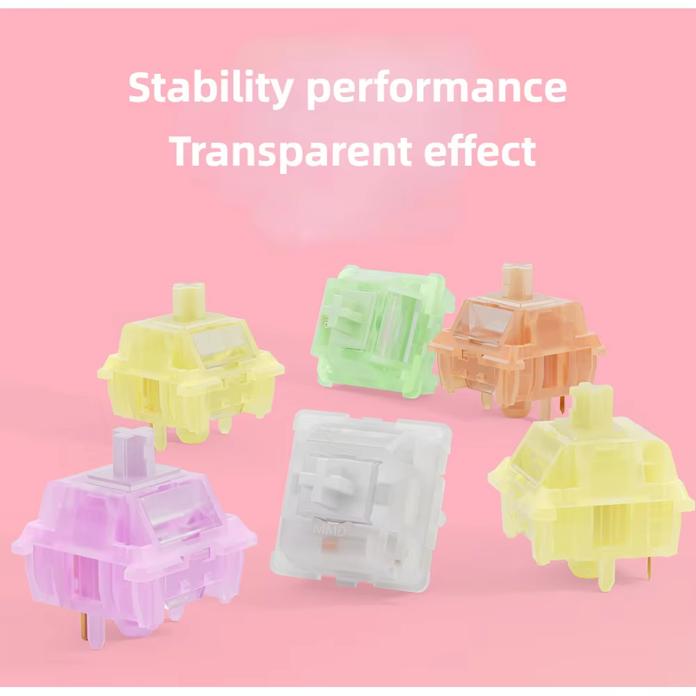 MMD Linear&Tactile Switch INK Series Mechanical Keyboard Switch Purple/Orange/Green/Yellow 5pin Switch Customization HIFI