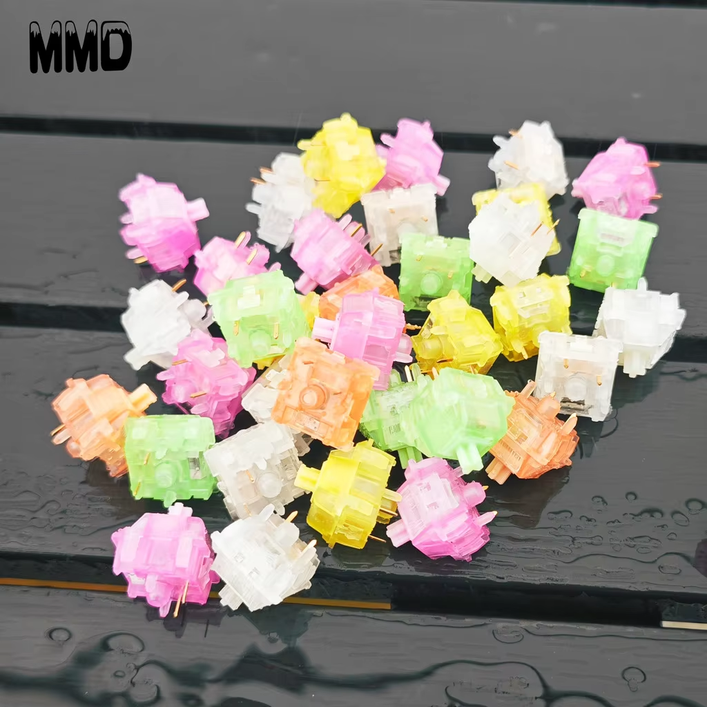 MMD Linear&Tactile Switch INK Series Mechanical Keyboard Switch Purple/Orange/Green/Yellow 5pin Switch Customization HIFI
