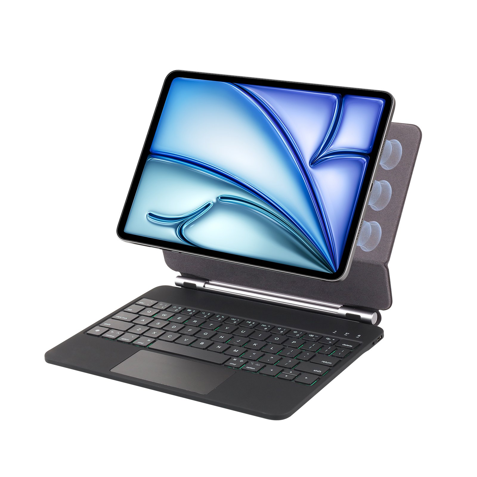 2024 Factory Customized 7 Colors Backlight Touchpad Keyboard Case for iPad ipad air 4/ 5 / pro 11/ air 11/ inch case