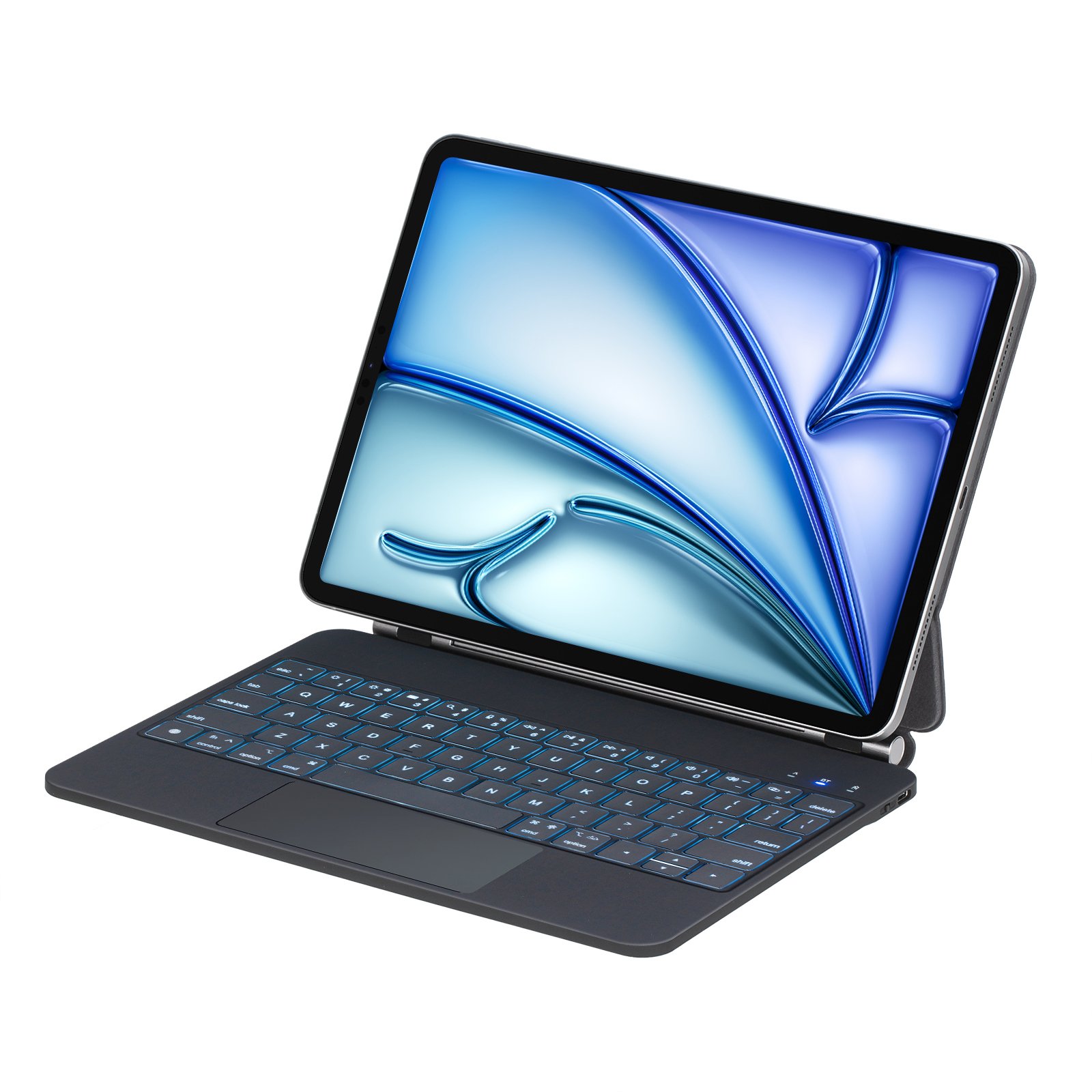 2024 Factory Customized 7 Colors Backlight Touchpad Keyboard Case for iPad ipad air 4/ 5 / pro 11/ air 11/ inch case