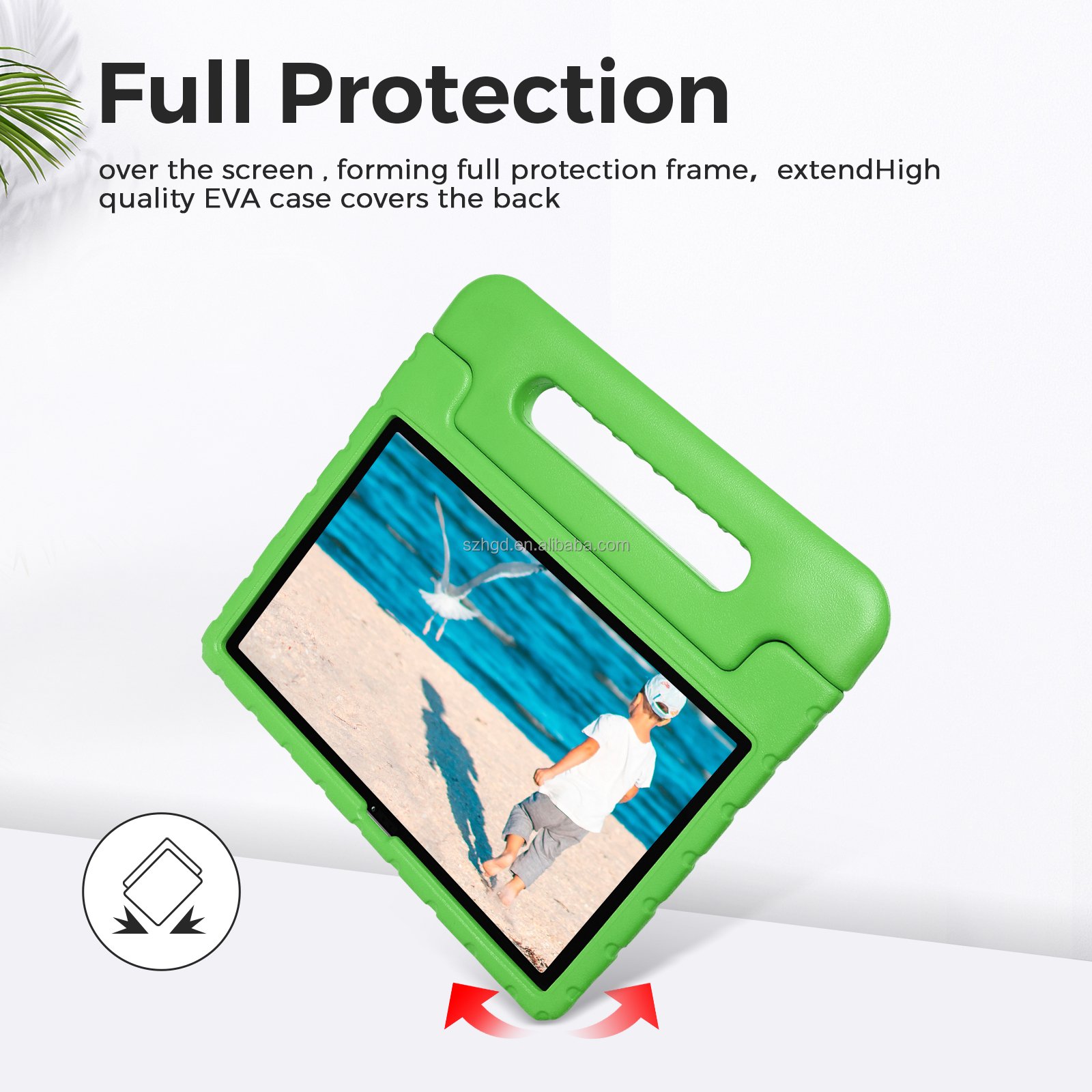 Kids Tablet case for 2019 Samsung Tab A 8'' SM-T290/SM-T295 Ultra Slim EVA Foam Stand case, Lightweight Shockproof With Handle