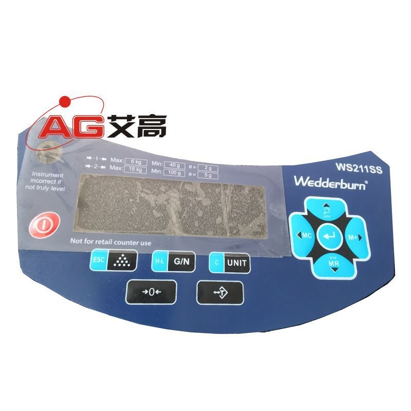 electronic Switch Membrane Keyboard Overlay Graphic/Switch Membrane