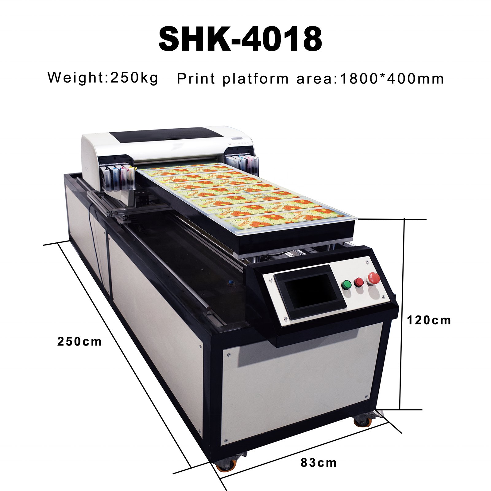 L1800 long lithographic inkjet simple process UV printing machine for printing keyboard covers neoprene bags swim caps