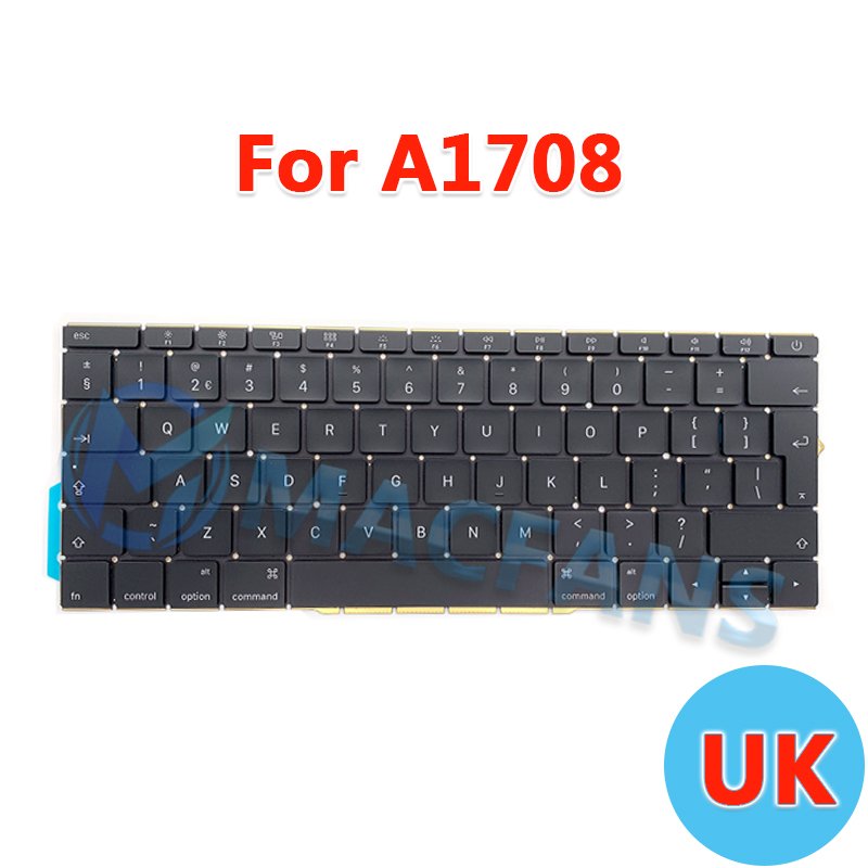 NEW Original A1706/A1708 UK Keyboard for MacBook Pro Retina 15" A1707 Keyboard With Backlight Sheet Cover 2016 2017