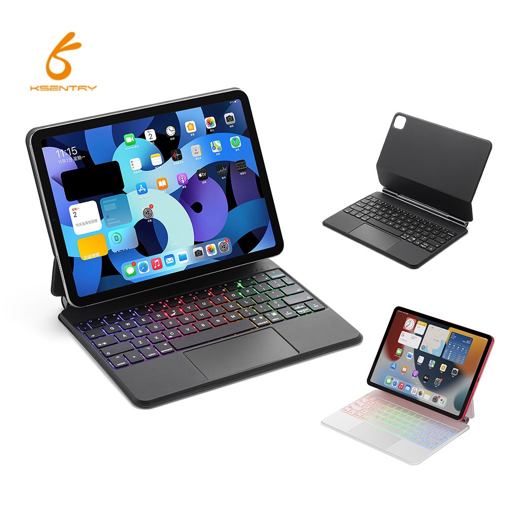 Magic Touchpad Case Trackpad Rgb Backlit Custom Wireless Keyboard For Ipad 2024 Air6 13 Inch M4 Pro 12.9 Inch