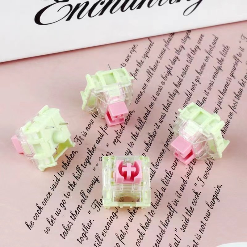 TTC Gold Pink Switches 3pin Linear Handle 37g Mechanical Keyboard Switch