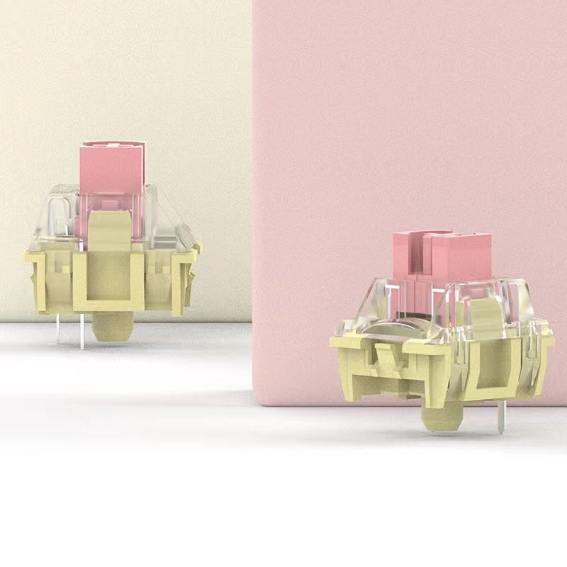 TTC Gold Pink Switches 3pin Linear Handle 37g Mechanical Keyboard Switch